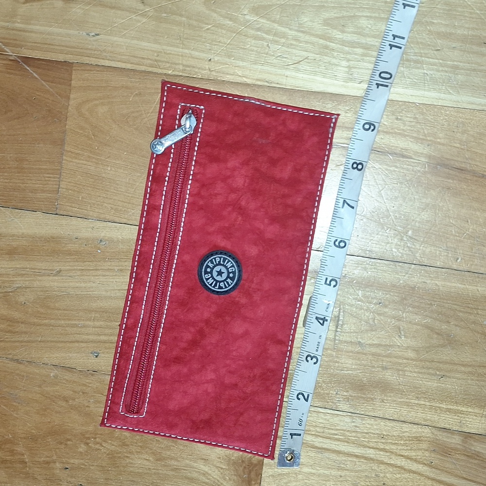 Kipling Red Travel Passport Pouch - Picture 8 of 9